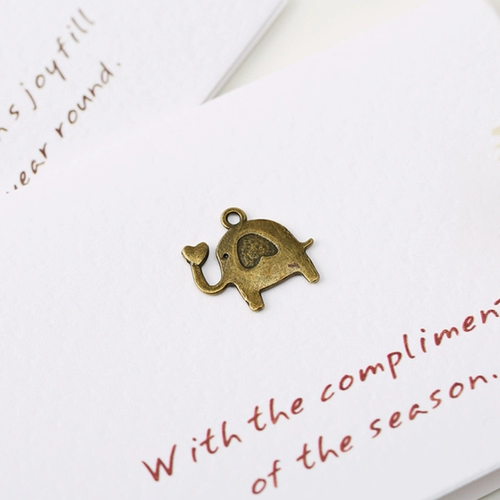 Мини -поздравительная открытка на день рождения маленькое сердце, творческий и простой подарок сообщения, благодарность китайский стиль бизнес -бизнес