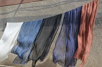 Scarves for men and women General autumn winter spring and summer wild pure color sparse flax super long large scarf shawl Black