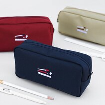 2nul Korea simple large capacity pen bag ins stationery storage bag student pen multi-function cosmetic bag