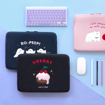 Korean iconic cartoon embroidered Apple computer bag 13 3 15 inch macbook air pro storage bag