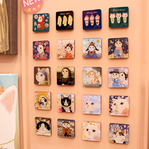 jetoy Korean cute cat magnet iron cartoon stereo refrigerator stickers home decoration magnet tiles