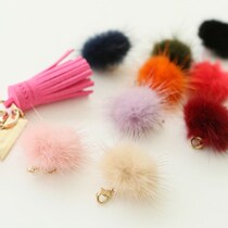 Korean Wannathis cute mink hair ball pendant sweet bag hanging decoration mini creative decoration bag pendant