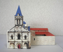 Paper model making DIY handwork educational toy courtyard villa house house house 3D three-dimensional building origami