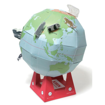 Paper model making DIY manual work educational toy globe small pendulum 3D origami paper model