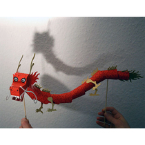 Paper model making DIY handwork educational toy Chinese Dragon New Year festive Dragon Dance 3D three-dimensional model