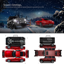 Paper mold making book DIY manual work educational toy Mercedes-Benz G63AMG Sports Car GT 3D three-dimensional paper model