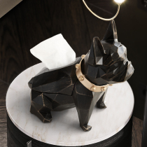 Nordic ins cute puppy tissue box creative home living room coffee table table drawing paper box household napkin carton