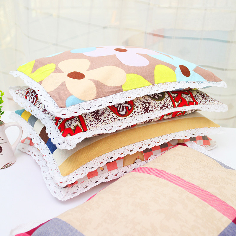 Pillowcase single child 35×50cm baby 25×45 set adult cotton coarse cloth fabric crescent pillowcase