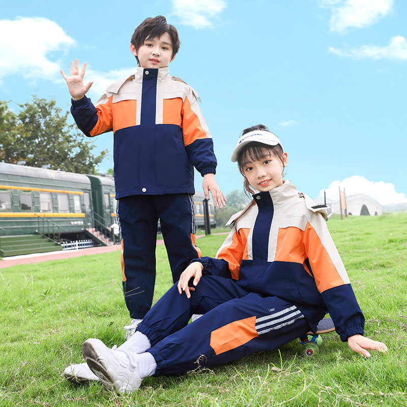 Primary school uniform charger kindergarten garden children first grade removable outdoor sportswear three suits