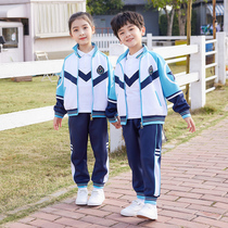 School uniforms elementary school students Chunqiu Three sets of kindergarten garden clothes class clothes childrens new sports suit Inn Wind Spring