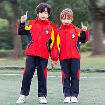 School Uniform Elementary School Students Spring Autumn And Winter Style Three-in-one Submachine Clothing Three Sets Childrens Outdoor Sports Kindergarten Clothes