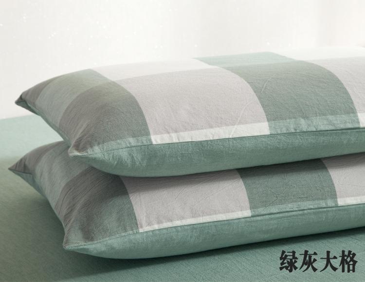 Chất lượng tốt Nhật Bản cotton cotton giặt lưới đơn 48 * 74 vỏ gối màu cotton rắn vỏ gối đơn mảnh - Gối trường hợp gối cao su kim cương