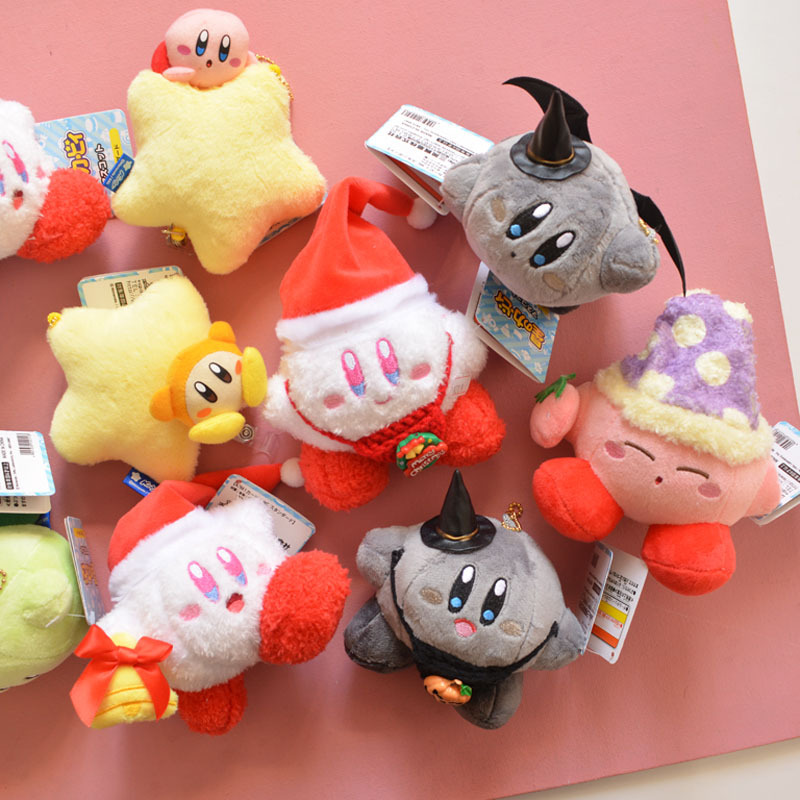 Christmas Black Kirby Stuffed Doll Pendant Wadou Dilu Telescopic Keychain Children's Day Birthday Gift