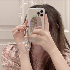 Чехол для телефона 温柔镜面链条适用iphone14pro苹果13promax手机壳14新款12/11防摔