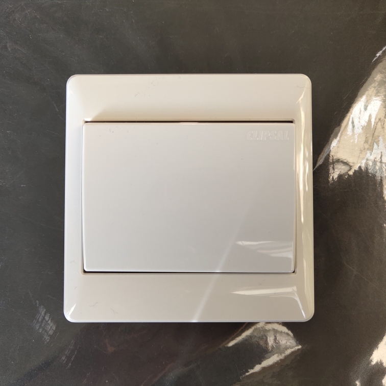 Qisheng E2000 Single Control Large Rocker Switch, White Clipsal Meiya Series Single Switch 10A250V