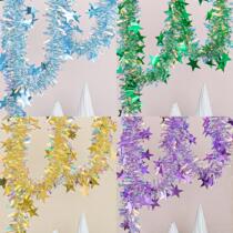 Halloween New Years Day venue decoration supplies colored strips and tops to decorate holiday Christmas party ribbons and strips