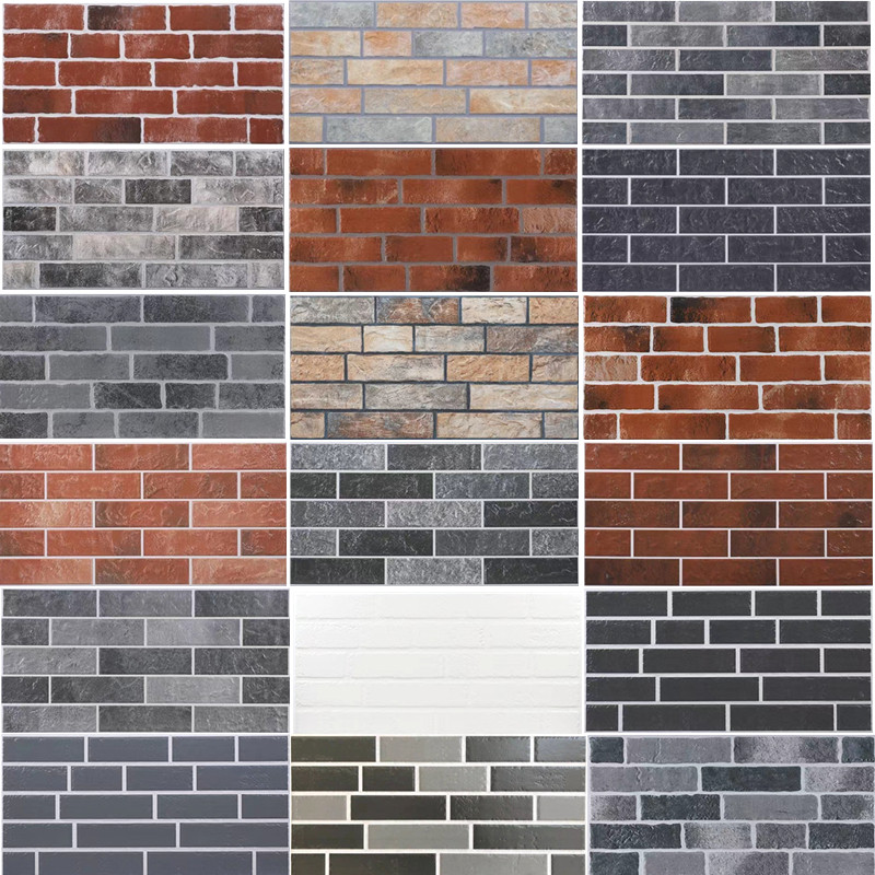 Villa country household red brick cultural stone exterior wall tile 300x600 antique courtyard balcony outdoor wall brick