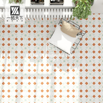 Moroccan Fresh Small Floral Brick Kitchen Balcony Floral Slice Nordic Egg Pastry Restaurant Toilet Anti Slip Brick Wall Brick