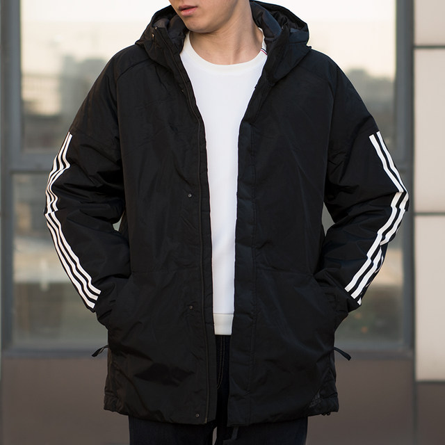 Adidas Men's 2024 Summer Mid-Length Warm Sports Clothes Cotton Casual Jackets CY8624