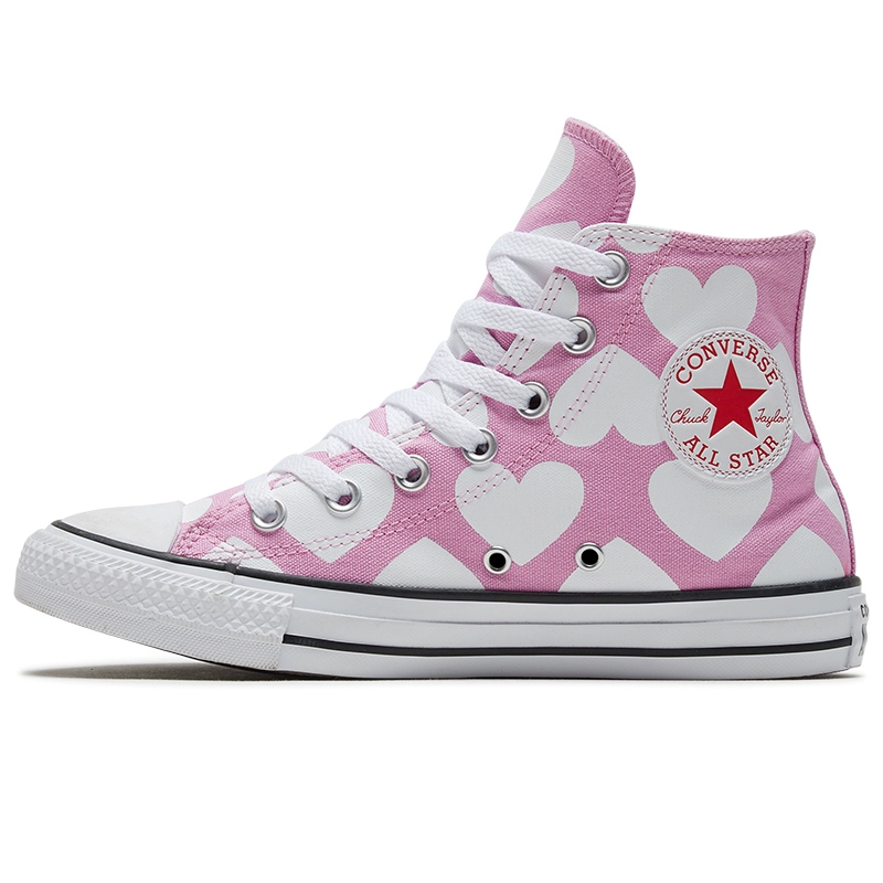 Giày converse nữ 2020 mùa xuân mới Ngày Valentine Hình dạng tương phản giày vải cao cấp thông thường 167347C - Plimsolls