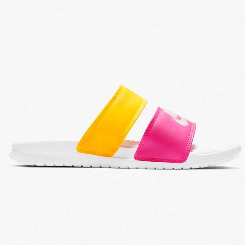 Giày Nike nữ 2019 mới chống trượt chữ từ dép đi biển Giày dép thể thao thông thường 343881-108 - Dép thể thao dép dr martens