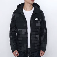 Nike nam 2018 mùa đông mới thể thao xuống áo khoác giản dị ấm áp áo khoác trùm đầu AJ7955-021 - Thể thao xuống áo khoác —