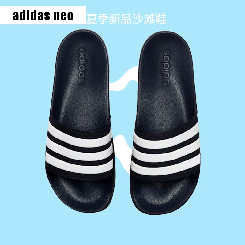 Dép Adidas Adidas Dép nam 18 Mùa hè Giày đi biển thông thường Dép Adi Dép thể thao AQ1701