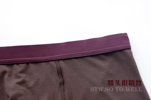 STW. SOTOWELL dành cho nam giới quần đùi nam boxer kiểu dáng quần lót nam boxer U-lồi đồ lót nam solid color - Cặp đôi