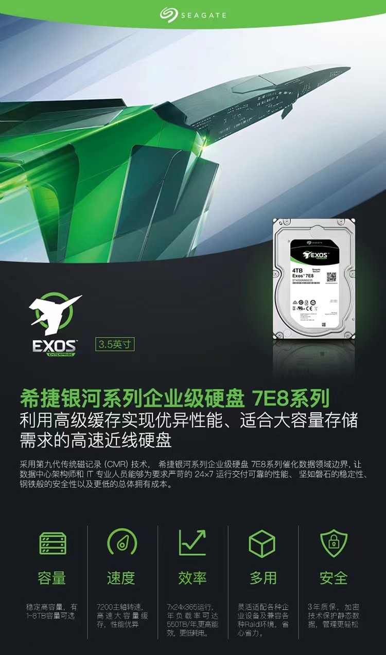 Жесткий диск для сервера и NAS Seagate Exos Galaxy Enterprise (CMR)