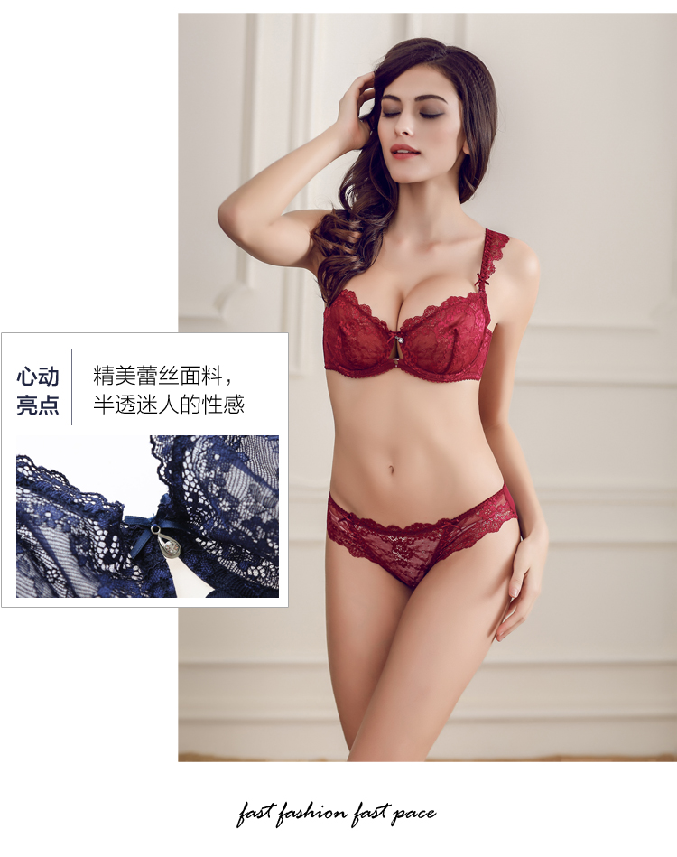 Mùa hè siêu mỏng bộ áo ngực trong suốt mà không có bọt biển gợi cảm phần mỏng đồ lót ren cô gái kích thước lớn cám dỗ đồ bơi nữ đẹp