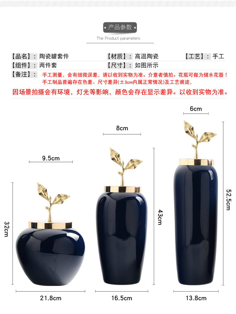 JingDeXin town of Chinese ceramic vase wine TV ark, place of the sitting room, dining - room flower arranging porcelain home decoration