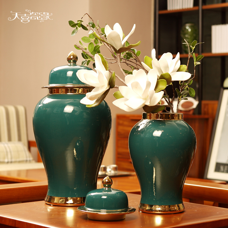 General European modern ceramic pot furnishing articles of new Chinese style originality sitting room porch pavilion flower arranging, home decoration