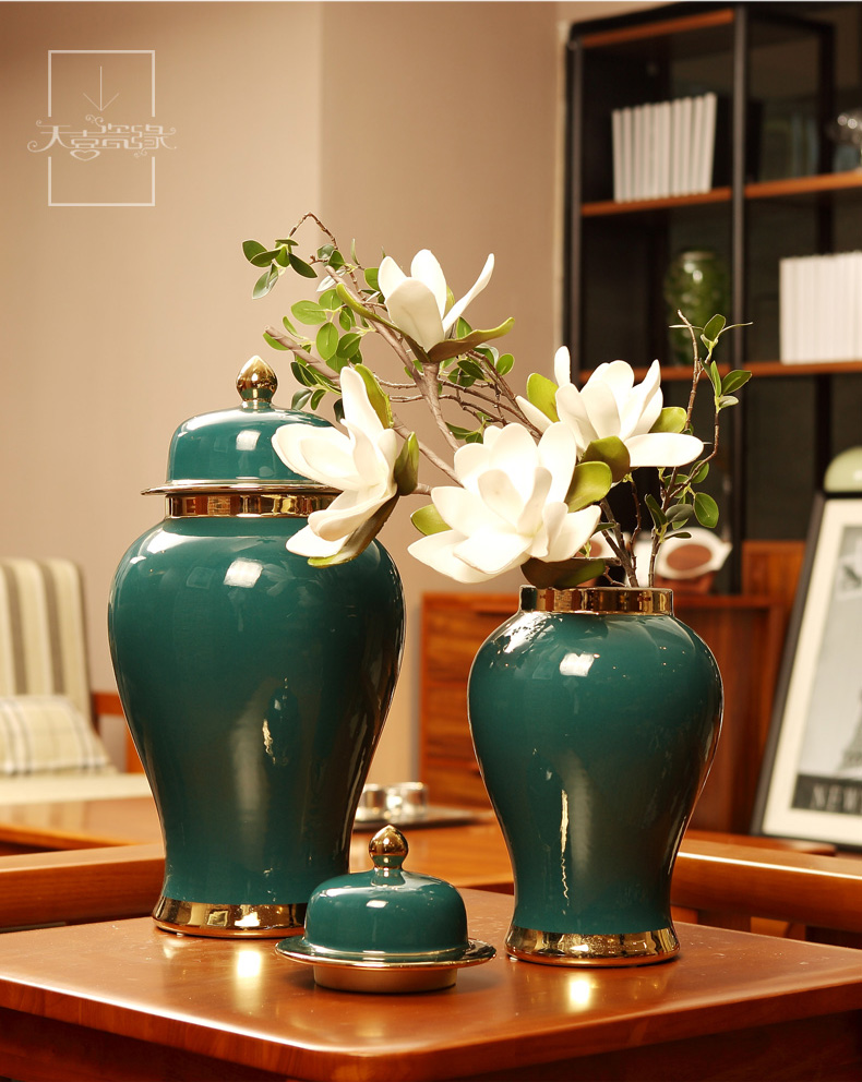 General European modern ceramic pot furnishing articles of new Chinese style originality sitting room porch pavilion flower arranging, home decoration