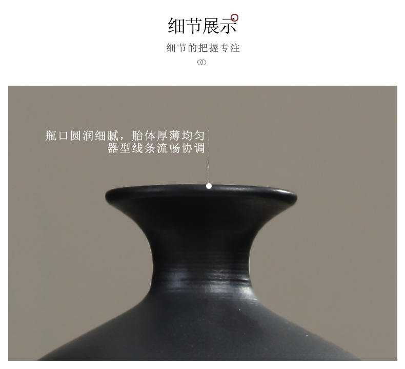 Jingdezhen zen new Chinese TV ark, flower arranging ceramic vase furnishing articles household act the role ofing is tasted, the sitting room porch a decorator