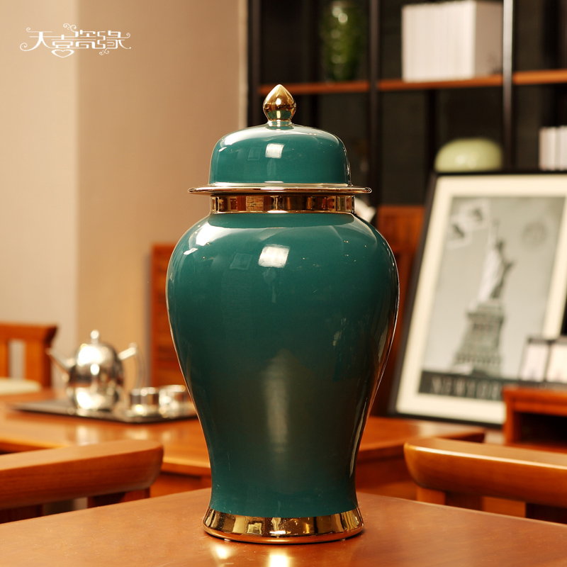 General European modern ceramic pot furnishing articles of new Chinese style originality sitting room porch pavilion flower arranging, home decoration
