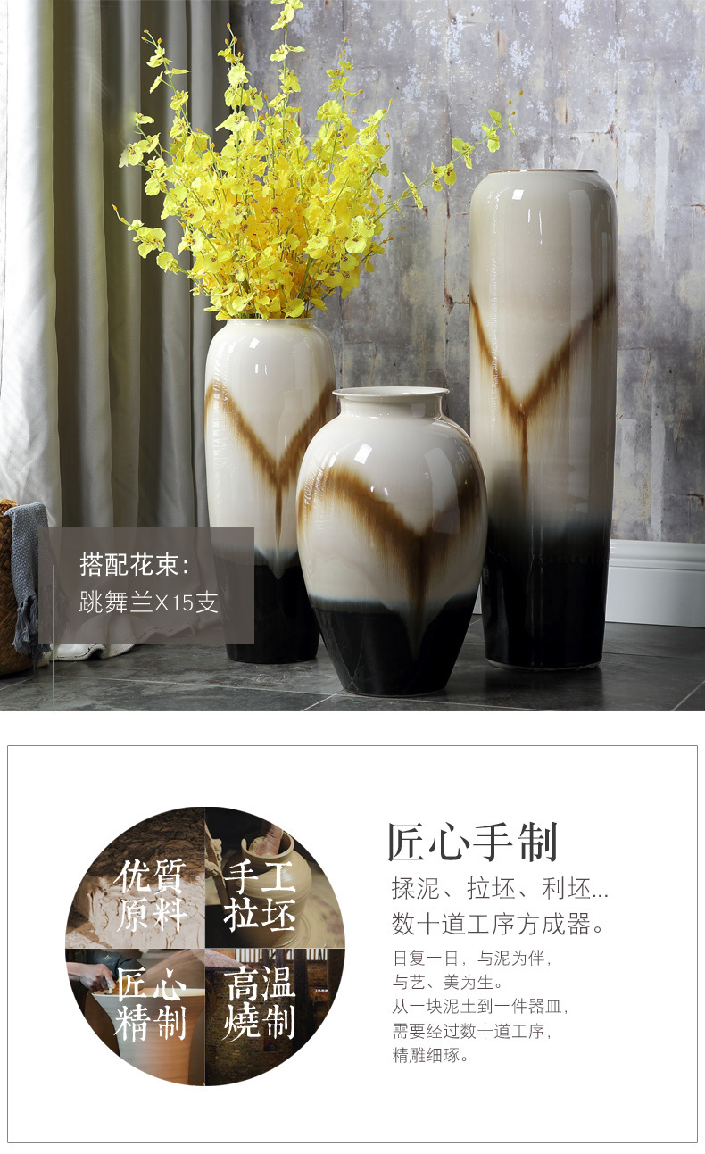 European ceramic vase of large sitting room lucky bamboo flower arranging porcelain household act the role ofing is tasted hotel retro creative furnishing articles