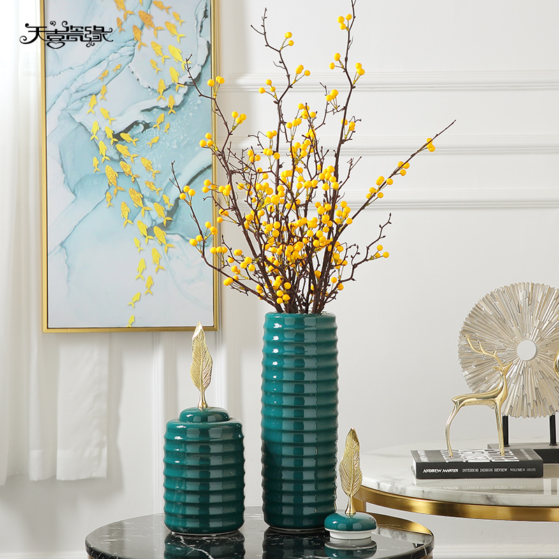 Europe type restoring ancient ways of pottery and porcelain vase decoration creative furnishing articles home sitting room dry flower flower arranging hotel table decoration