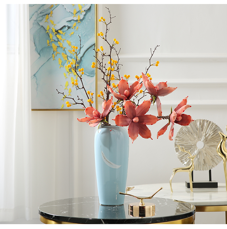 Ceramic vases, table light plugged into dry flower, TV ark, key-2 luxury furnishing articles, the sitting room porch hotel contracted household soft adornment