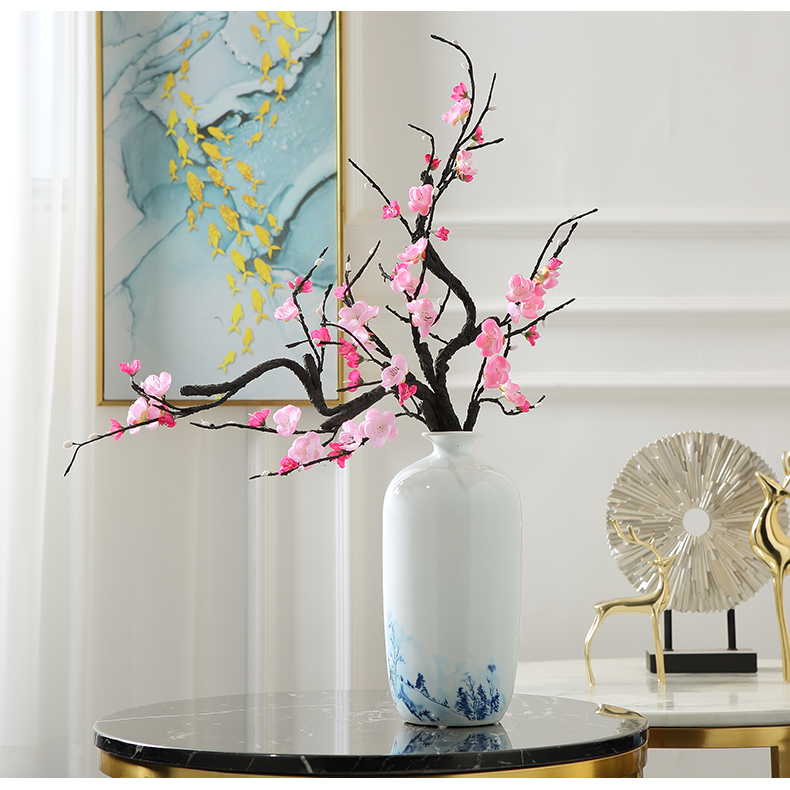 Dried flower arranging flowers Chinese jingdezhen ceramics floret bottle furnishing articles, the sitting room porch TV ark, home decoration