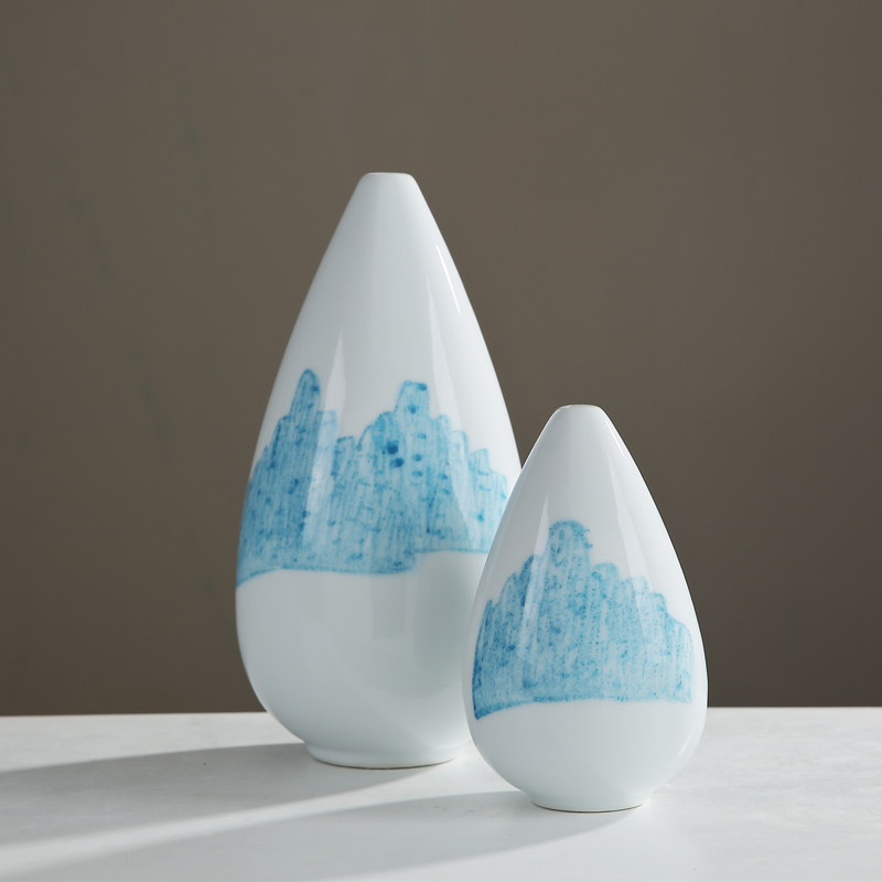 New Chinese style ceramic vase furnishing articles study example room to live in the sitting room porch wine flowers, soft adornment handicraft
