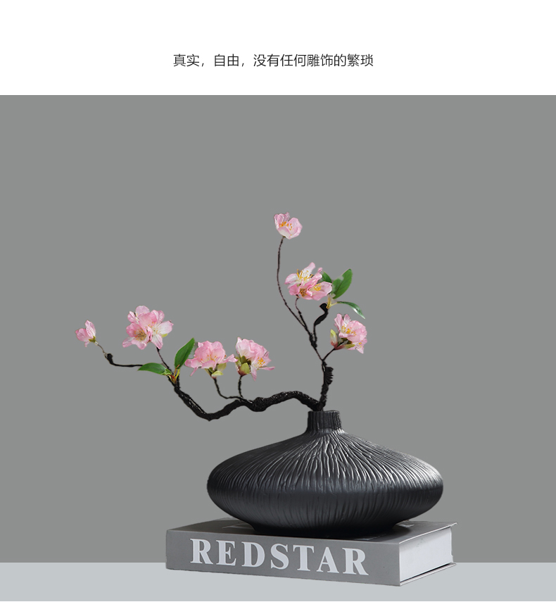 The New Chinese zen ceramic vase furnishing articles table, TV ark, Nordic flower arranging device, the sitting room porch home decoration