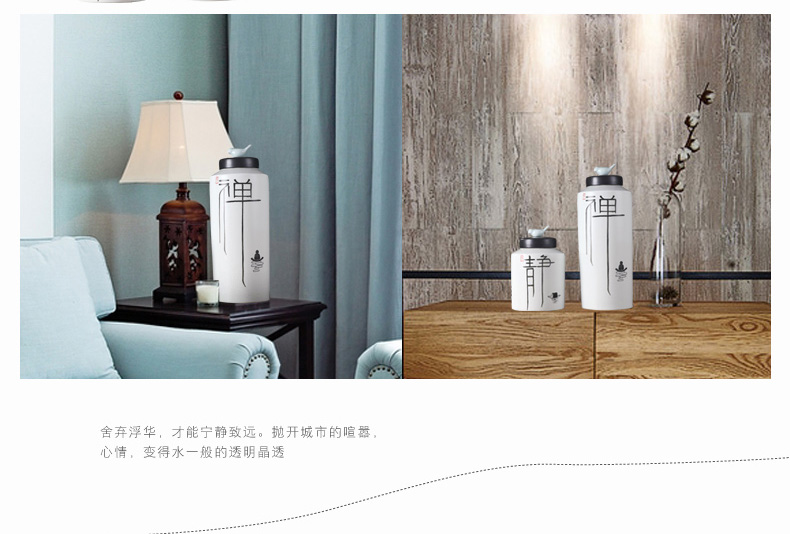 The New Chinese jingdezhen ceramic storage tank vase ideas between sitting room porch club example decorations furnishing articles