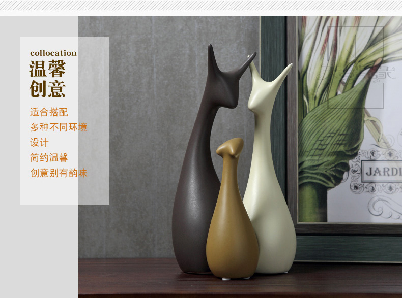 Creative Nordic household adornment of I sitting room TV ark, wine furnishing articles wedding present ceramic arts and crafts