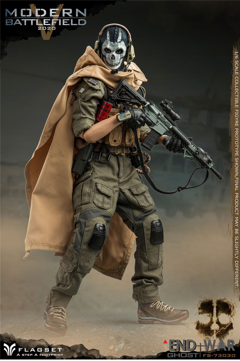 FLAGSET Modern Battlefield End War Ghost 1/6 Action Figure In