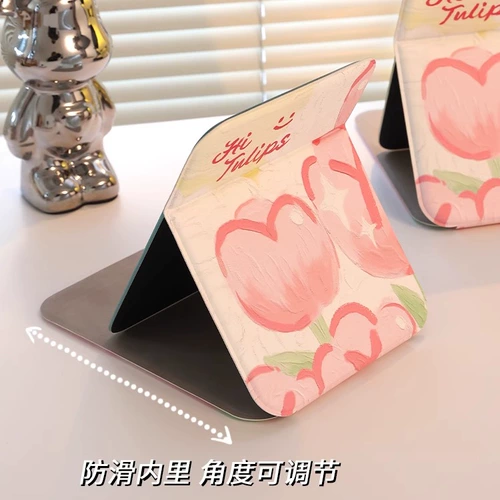 Gudi Tulip Складное зеркало женское портативное настольное устойчивое студенческое общежитие домашнее маленькое зеркало для макияжа