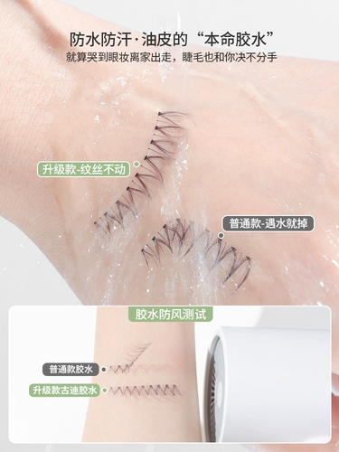 Накладные ресницы для наращивания, одноразовая водонепроницаемая повязка для глаз, долговременный эффект