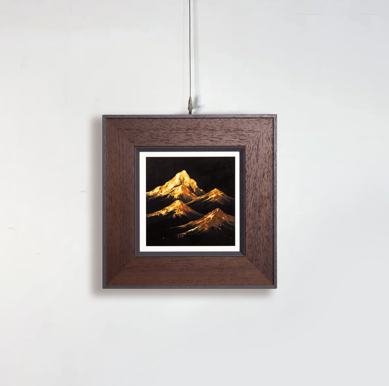 Solid Wood Vintage-Style Square Picture Frame Oil Painting Frame Office Wall Hanging Simple Decorative Picture Frame Size