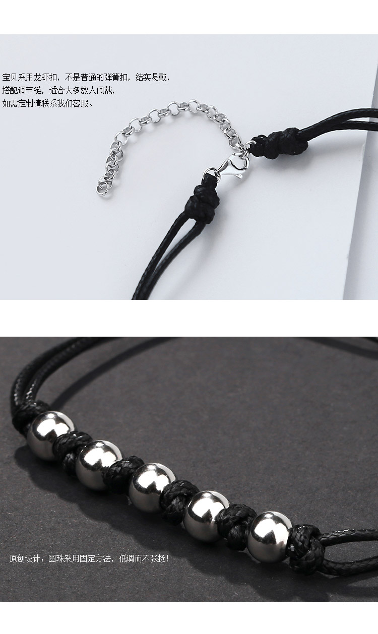 Bracelet de cheville homme      en Argenterie - Ref 3103568 Image 11