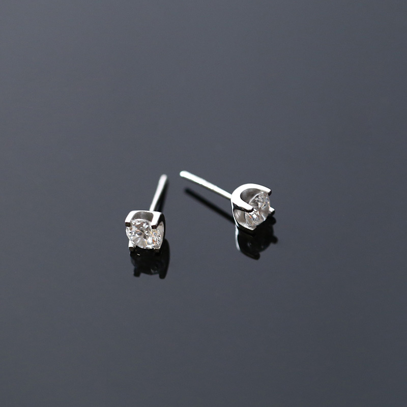 Usd 24 13 999 Sterling Silver Stud Earrings Men And Women An 999 Sterling Silver Stud Earrings Men And Women An South Korea Fashion Wild Sweet Crystal