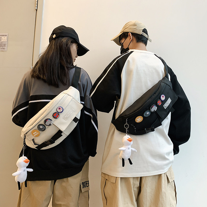 Tide Card Slanted Satchel Men Casual Day Series New Small Scapegoat Chest Bag Girls Trend Single Shoulder Student Sports Pocket